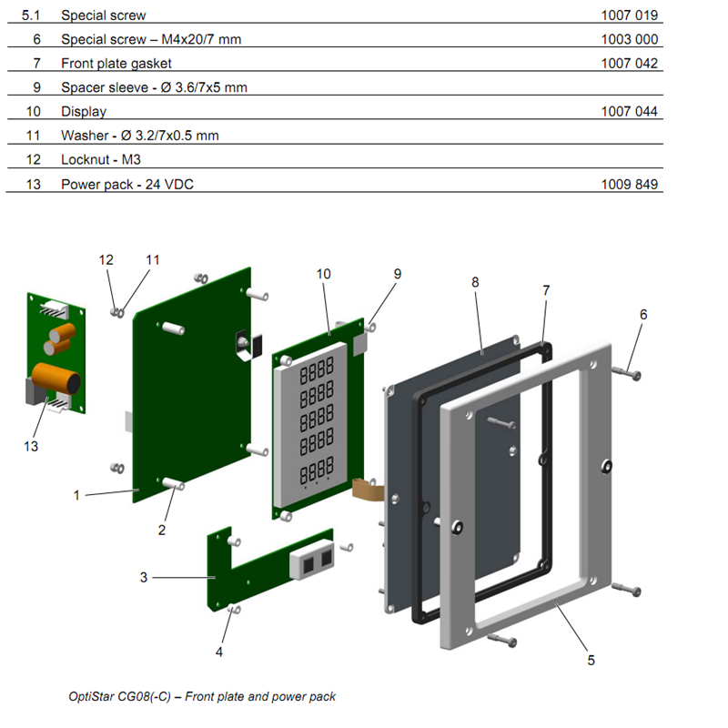 geam PCB powerboard CG08 CG13